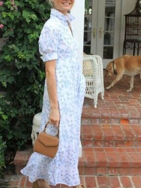India Julia Amory Midi Maxi Cotton Floral dress large